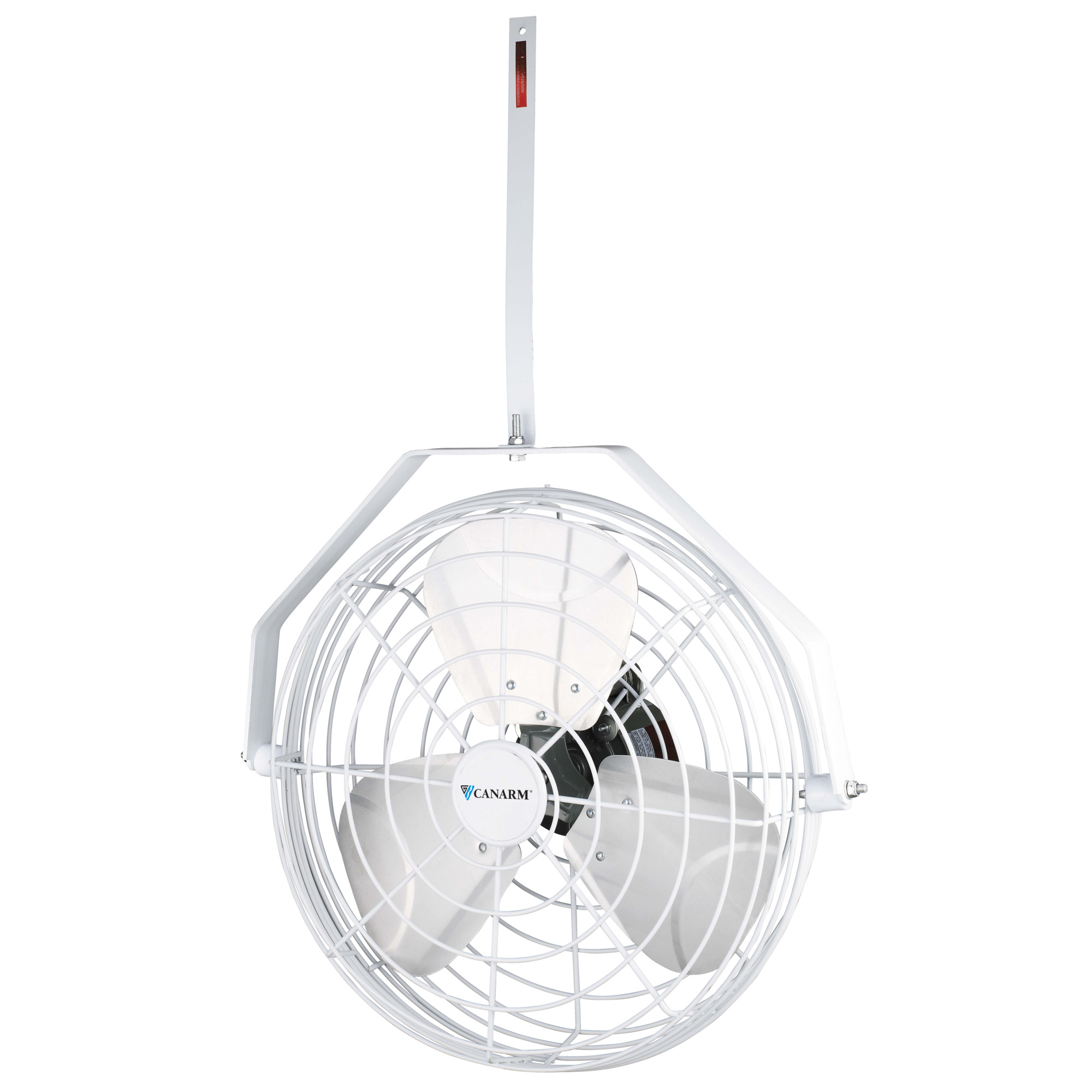 Canarm, 18in. Horizontal Air Flow Fan powdercoated, Fan Type Wall Mount, Fan Diameter 18 in, Air Delivery 4227 cfm, Model# HAF18-W